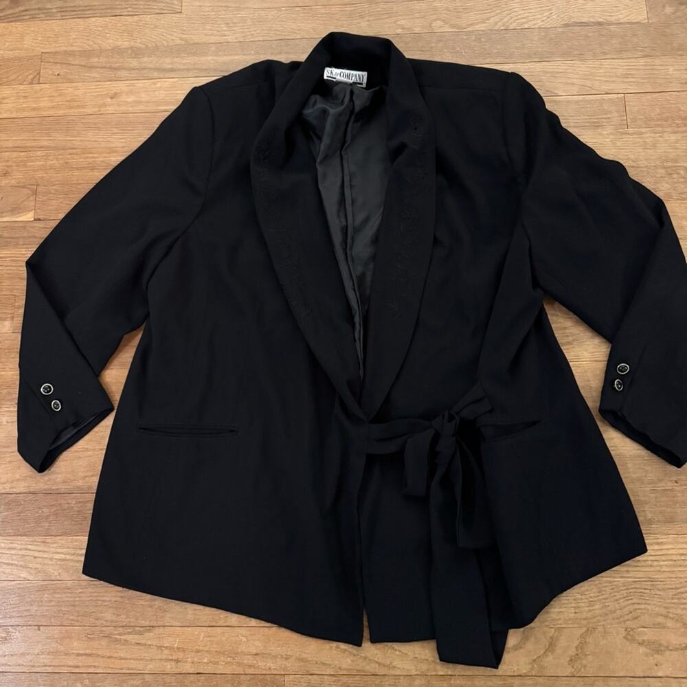 SK & Company black one button blazer jacket size XXL
b53
